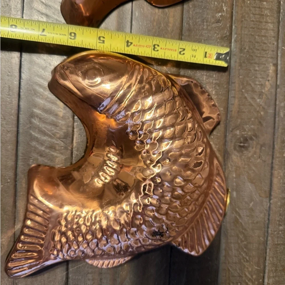 Copper Fish-Shaped Wall Accents Molds